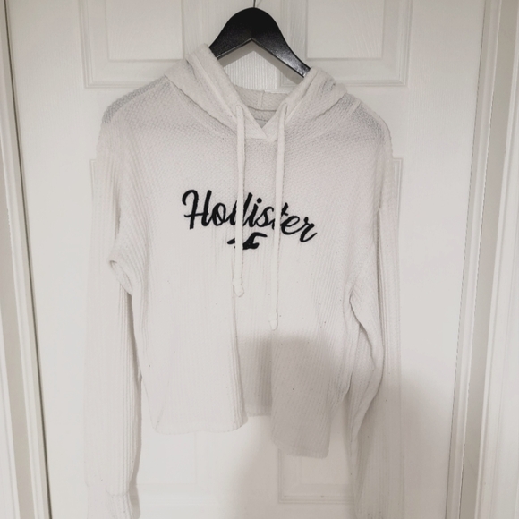 White Hollister pullover hoodie - Picture 1 of 1